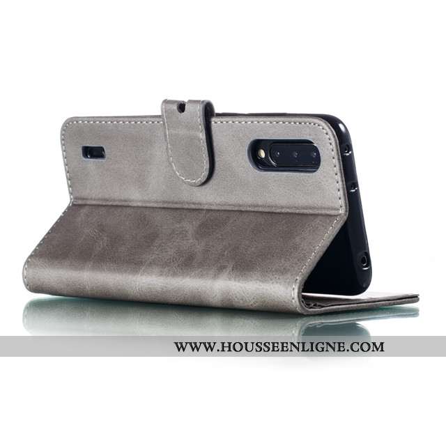 Coque Xiaomi Mi A3 Cuir Fluide Doux Tout Compris Étui Carte Incassable Rouge