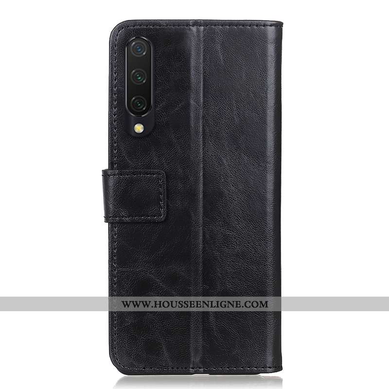 Coque Xiaomi Mi A3 Cuir Véritable Portefeuille Tendance Marron Housse Étui Tout Compris