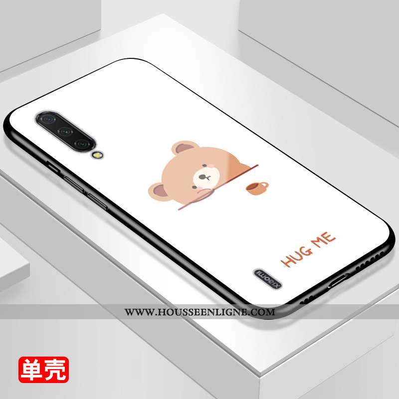 Coque Xiaomi Mi A3 Dessin Animé Protection Net Rouge Tout Compris Petit Rose Étui