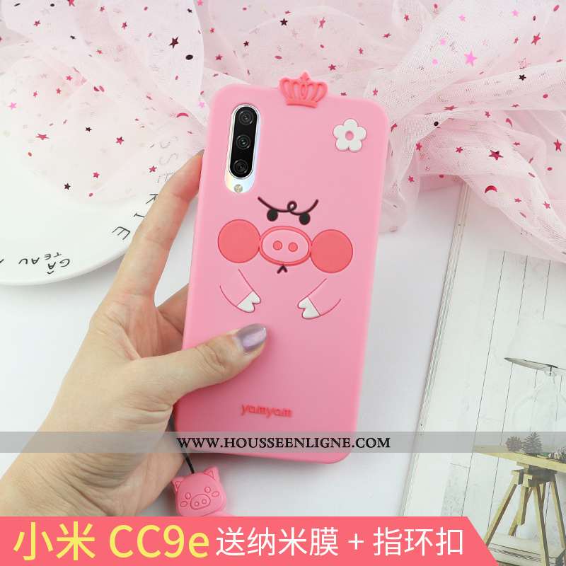 Coque Xiaomi Mi A3 Fluide Doux Silicone Modèle Incassable Charmant Net Rouge Jaune