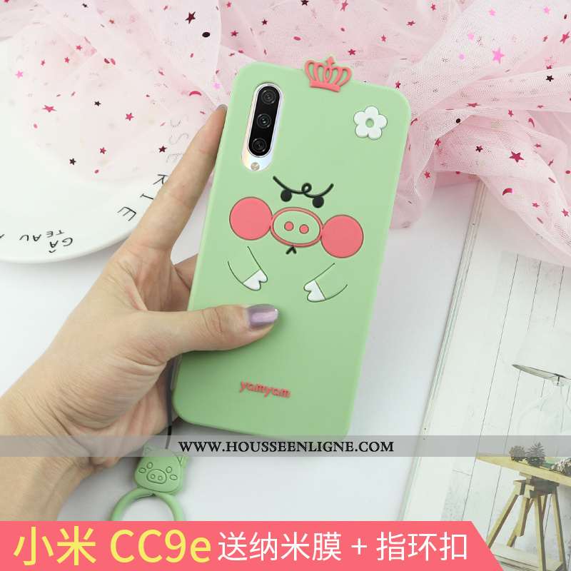 Coque Xiaomi Mi A3 Fluide Doux Silicone Modèle Incassable Charmant Net Rouge Jaune
