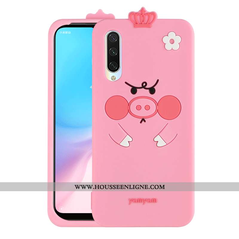 Coque Xiaomi Mi A3 Fluide Doux Silicone Modèle Incassable Charmant Net Rouge Jaune