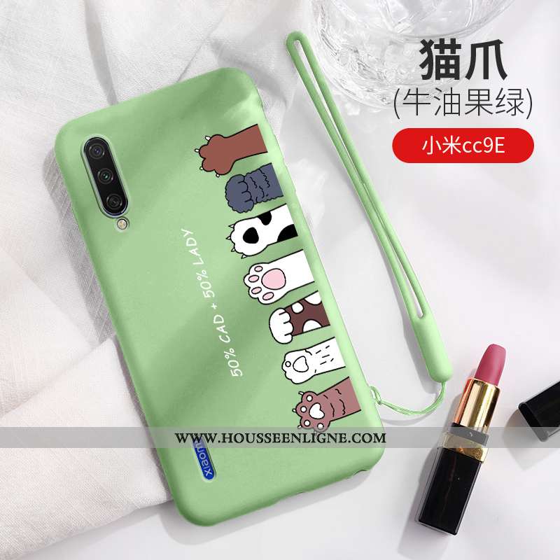 Coque Xiaomi Mi A3 Personnalité Créatif Étui Bleu Dessin Animé Ultra Fluide Doux