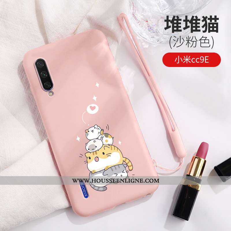 Coque Xiaomi Mi A3 Personnalité Créatif Étui Bleu Dessin Animé Ultra Fluide Doux