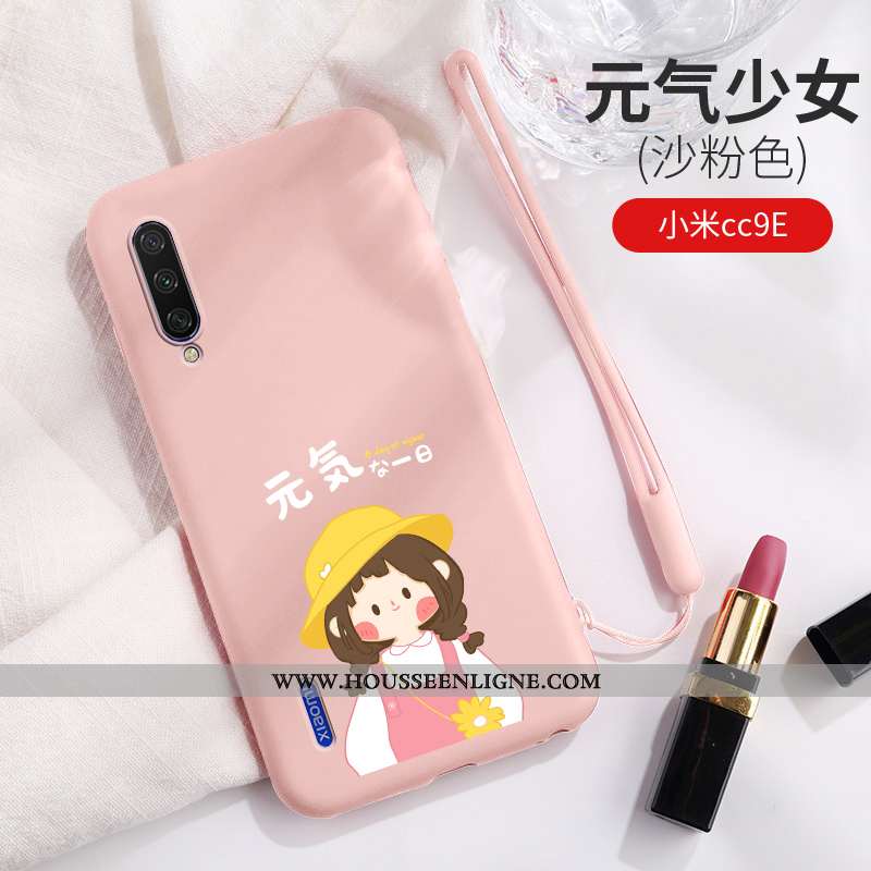Coque Xiaomi Mi A3 Personnalité Créatif Étui Bleu Dessin Animé Ultra Fluide Doux