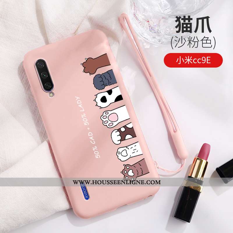Coque Xiaomi Mi A3 Personnalité Créatif Étui Bleu Dessin Animé Ultra Fluide Doux