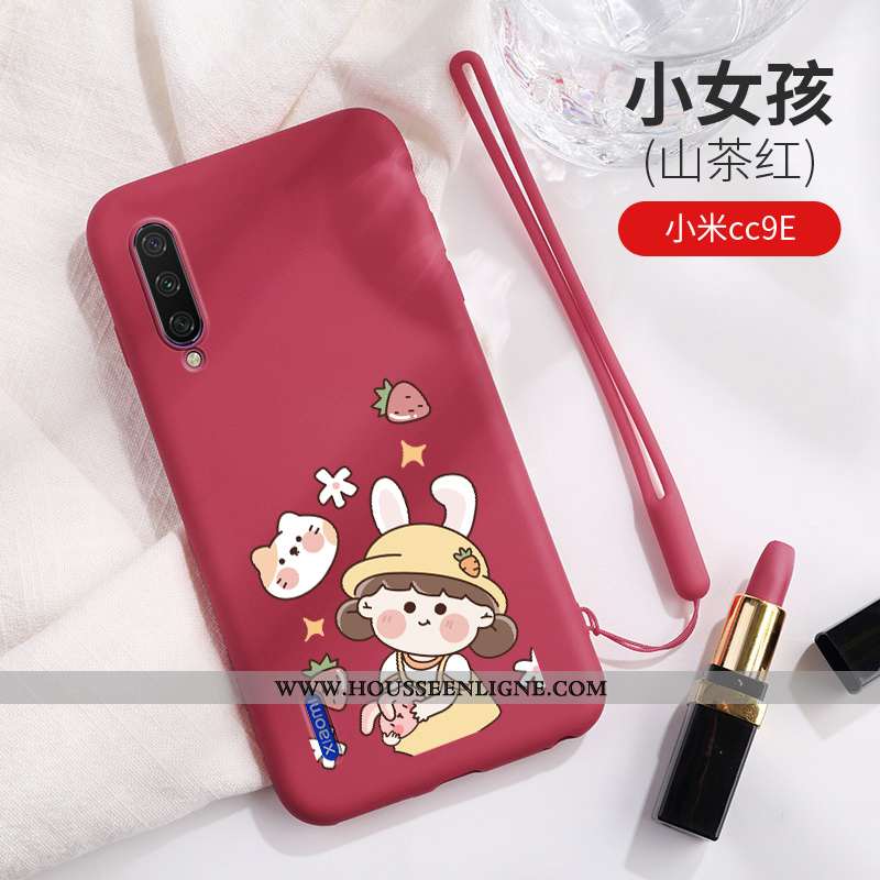 Coque Xiaomi Mi A3 Personnalité Créatif Étui Bleu Dessin Animé Ultra Fluide Doux