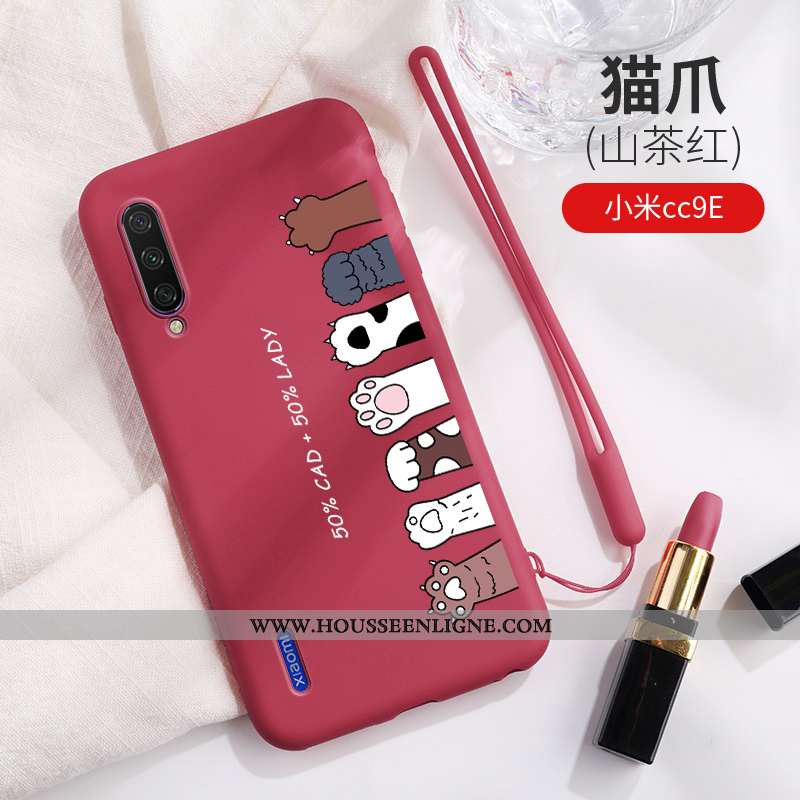 Coque Xiaomi Mi A3 Personnalité Créatif Étui Bleu Dessin Animé Ultra Fluide Doux