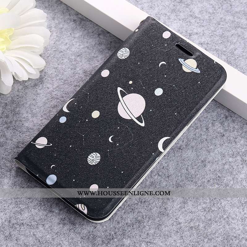 Coque Xiaomi Mi A3 Personnalité Dessin Animé Modèle Cuir Charmant Protection Clamshell Verte