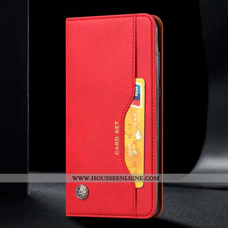 Coque Xiaomi Mi A3 Protection Cuir Véritable Marron Tout Compris Business Cuir Étui