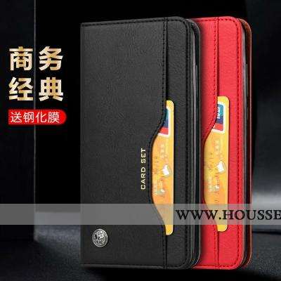 Coque Xiaomi Mi A3 Protection Cuir Véritable Marron Tout Compris Business Cuir Étui
