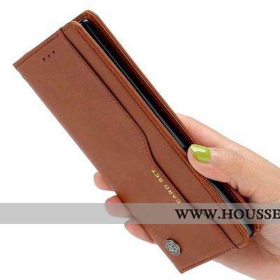 Coque Xiaomi Mi A3 Protection Cuir Véritable Marron Tout Compris Business Cuir Étui