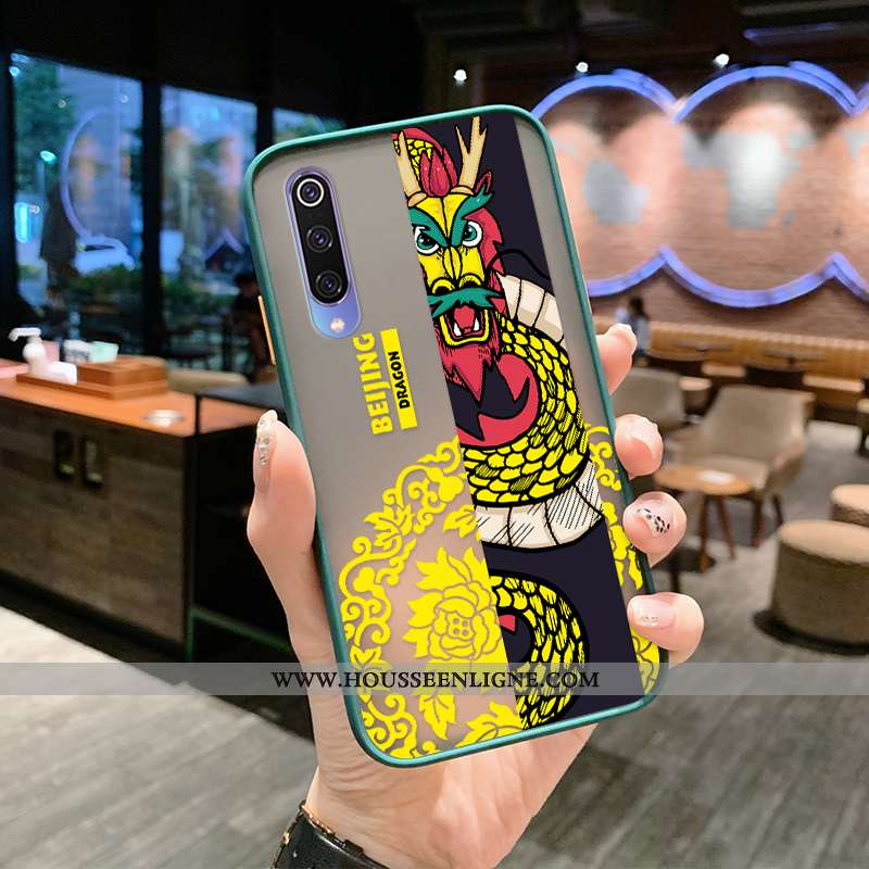 Coque Xiaomi Mi A3 Protection Délavé En Daim Personnalité Simple Net Rouge Étui Incassable Gris