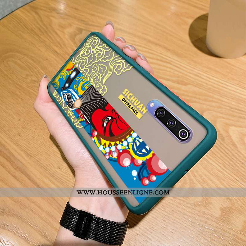 Coque Xiaomi Mi A3 Protection Délavé En Daim Personnalité Simple Net Rouge Étui Incassable Gris