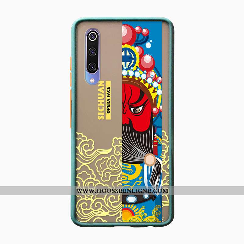 Coque Xiaomi Mi A3 Protection Délavé En Daim Personnalité Simple Net Rouge Étui Incassable Gris
