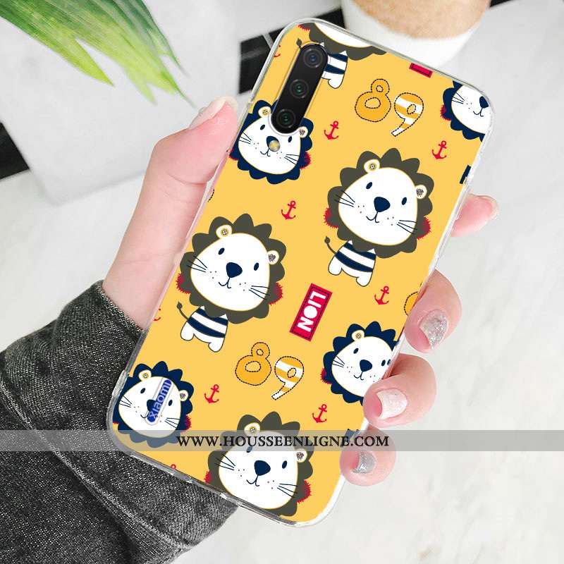 Coque Xiaomi Mi A3 Silicone Protection Personnalisé Petit Étui Transparent Rose