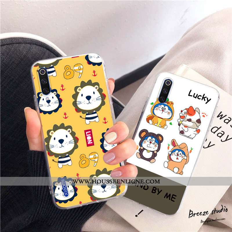 Coque Xiaomi Mi A3 Silicone Protection Personnalisé Petit Étui Transparent Rose