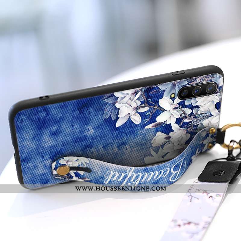 Coque Xiaomi Mi A3 Tendance Fluide Doux Tout Compris Téléphone Portable Protection Créatif Étui Bleu