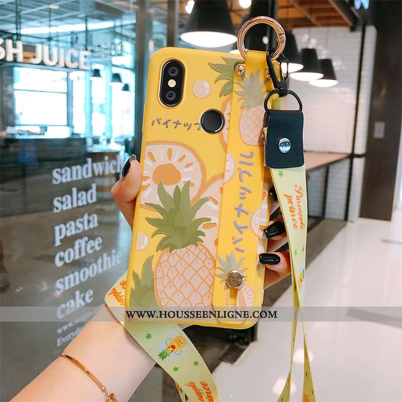 Coque Xiaomi Mi Max 3 Créatif Tendance Net Rouge Fruit Silicone Personnalité Téléphone Portable Jaun