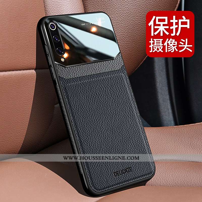 Coque Xiaomi Mi Max 3 Cuir Véritable Ultra Cuir Net Rouge Délavé En Daim Fluide Doux