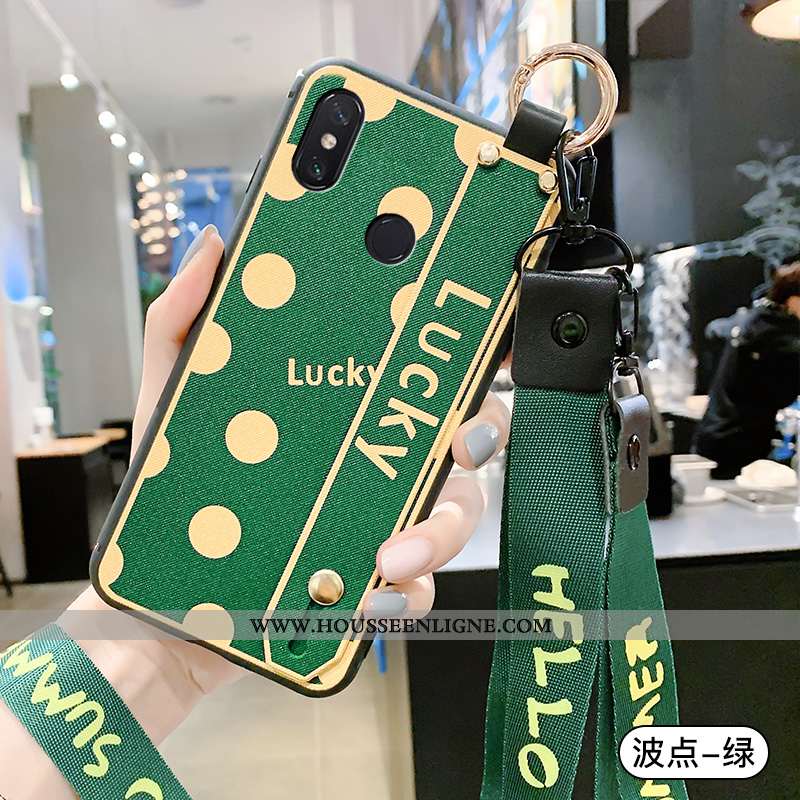 Coque Xiaomi Mi Max 3 Ornements Suspendus Créatif Vert Téléphone Portable Tendance Protection Verte