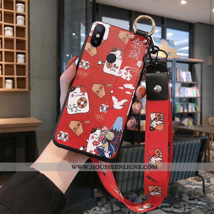 Coque Xiaomi Mi Max 3 Protection Créatif Nouveau Rouge Dieu De La Richesse Petit