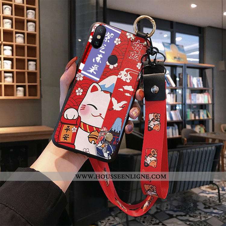 Coque Xiaomi Mi Max 3 Protection Créatif Nouveau Rouge Dieu De La Richesse Petit