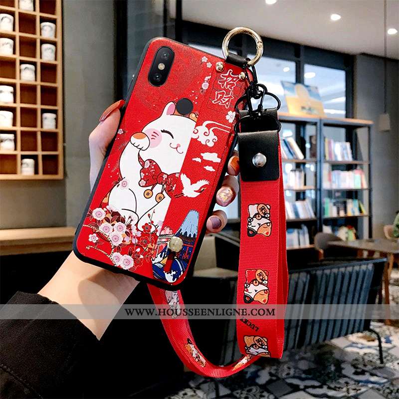 Coque Xiaomi Mi Max 3 Protection Créatif Nouveau Rouge Dieu De La Richesse Petit