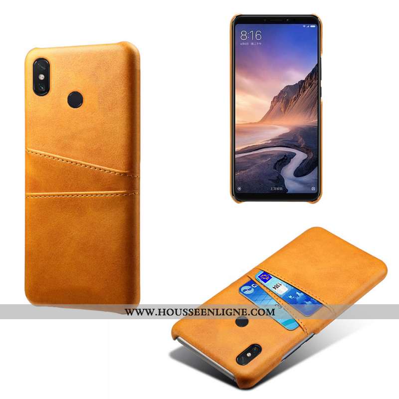 Coque Xiaomi Mi Max 3 Protection Cuir Petit Téléphone Portable Carte Étui Business Verte