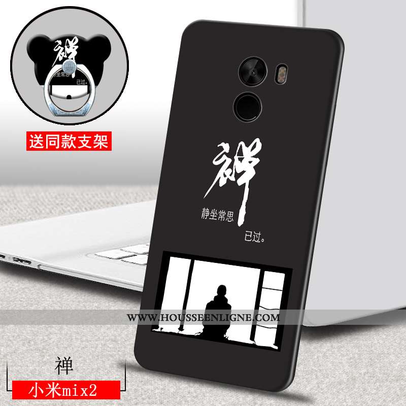 Coque Xiaomi Mi Mix 2 Dessin Animé Charmant Étui Tout Compris Bleu Fluide Doux