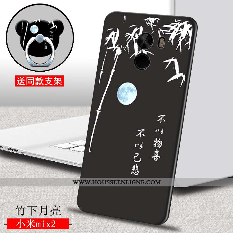 Coque Xiaomi Mi Mix 2 Dessin Animé Charmant Étui Tout Compris Bleu Fluide Doux