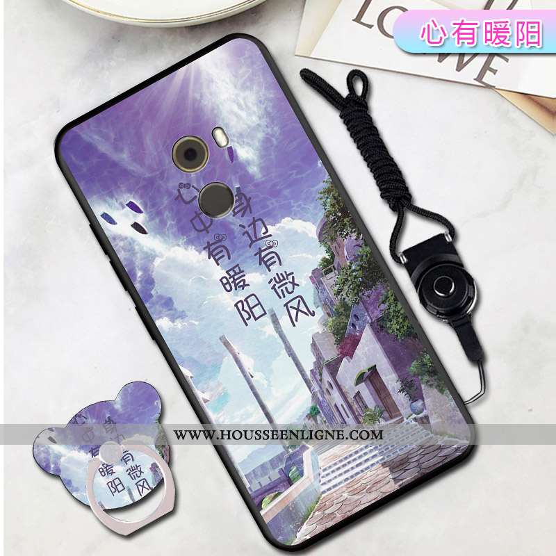 Coque Xiaomi Mi Mix 2 Dessin Animé Tendance Créatif Net Rouge Personnalité Étui Bleu