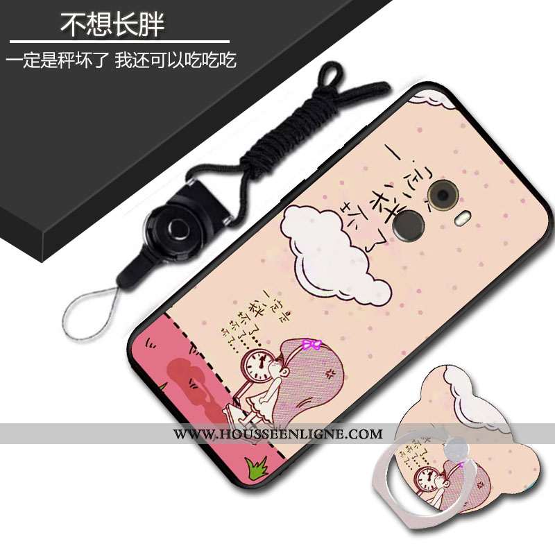 Coque Xiaomi Mi Mix 2 Ornements Suspendus Dessin Animé Bleu Décompression Incassable Fluide Doux