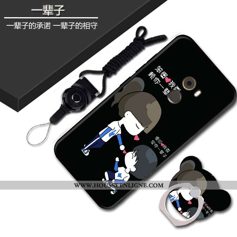 Coque Xiaomi Mi Mix 2 Ornements Suspendus Dessin Animé Bleu Décompression Incassable Fluide Doux