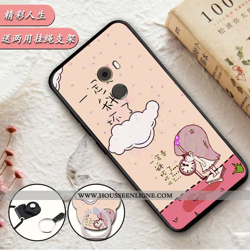 Coque Xiaomi Mi Mix 2 Ornements Suspendus Dessin Animé Bleu Décompression Incassable Fluide Doux