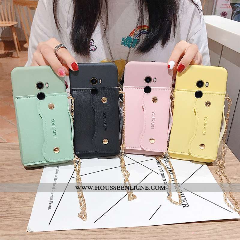 Coque Xiaomi Mi Mix 2 Protection Personnalité Fluide Doux Vert Tout Compris Mode Couleur Unie Verte