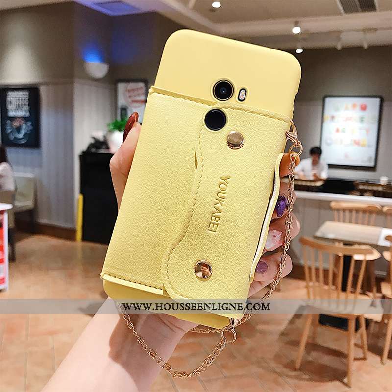 Coque Xiaomi Mi Mix 2 Protection Personnalité Fluide Doux Vert Tout Compris Mode Couleur Unie Verte