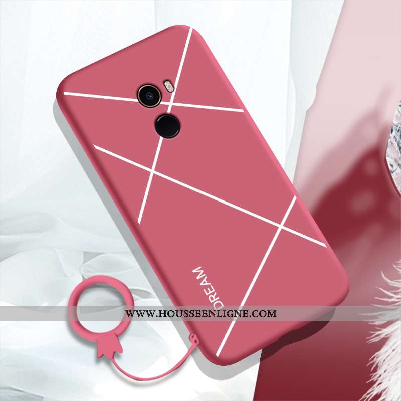 Coque Xiaomi Mi Mix 2 Silicone Protection Créatif Charmant Fluide Doux Étui Incassable Bleu