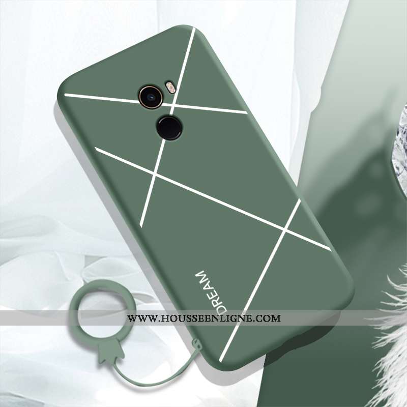 Coque Xiaomi Mi Mix 2 Silicone Protection Créatif Charmant Fluide Doux Étui Incassable Bleu