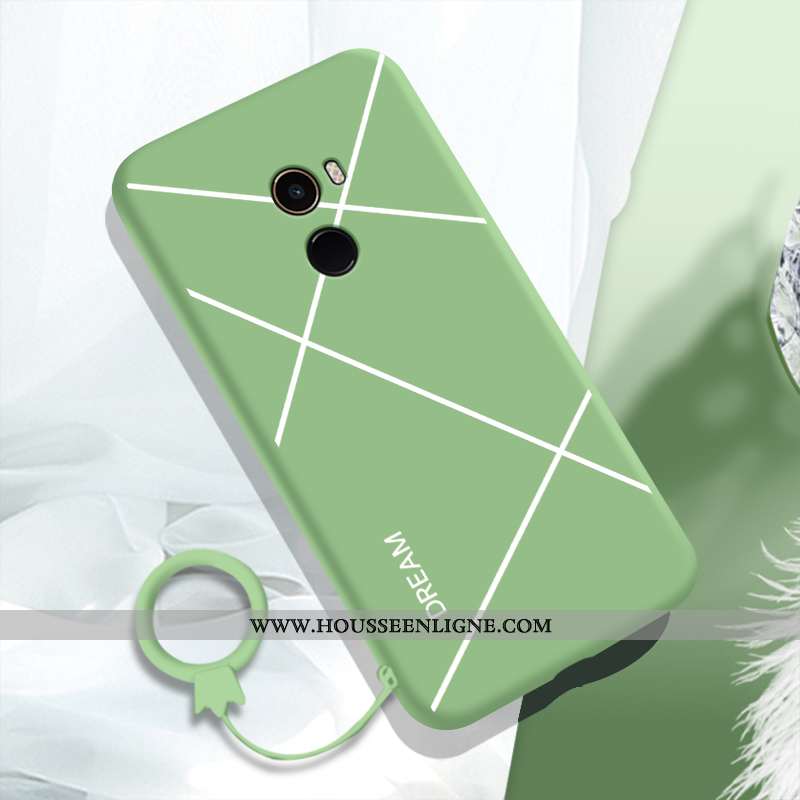 Coque Xiaomi Mi Mix 2 Silicone Protection Créatif Charmant Fluide Doux Étui Incassable Bleu