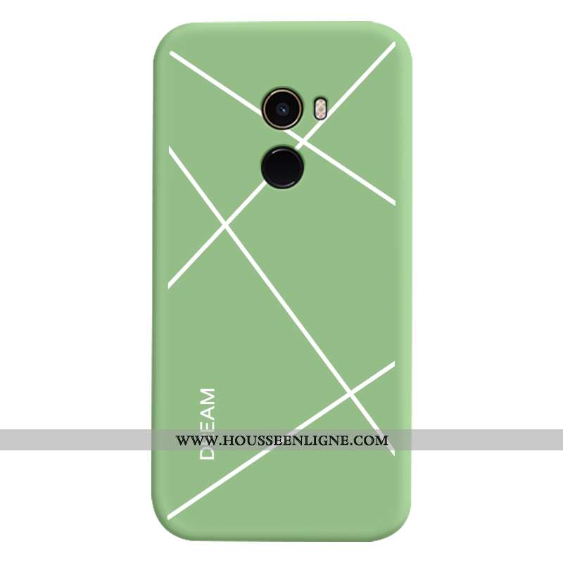 Coque Xiaomi Mi Mix 2 Silicone Protection Créatif Charmant Fluide Doux Étui Incassable Bleu
