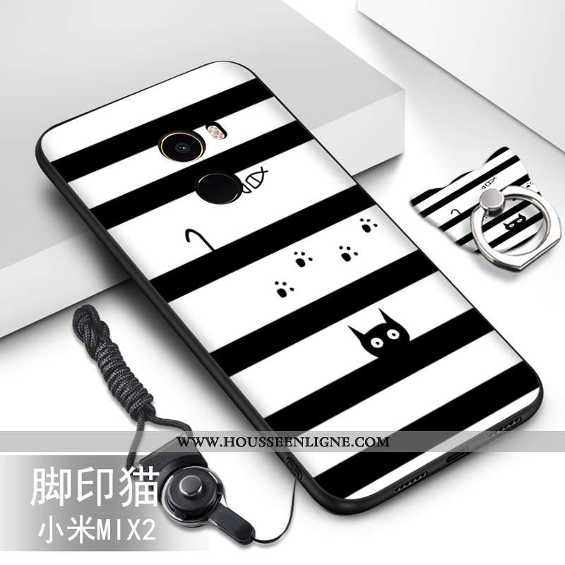Coque Xiaomi Mi Mix 2 Silicone Protection Incassable Étui Petit Fluide Doux Bleu