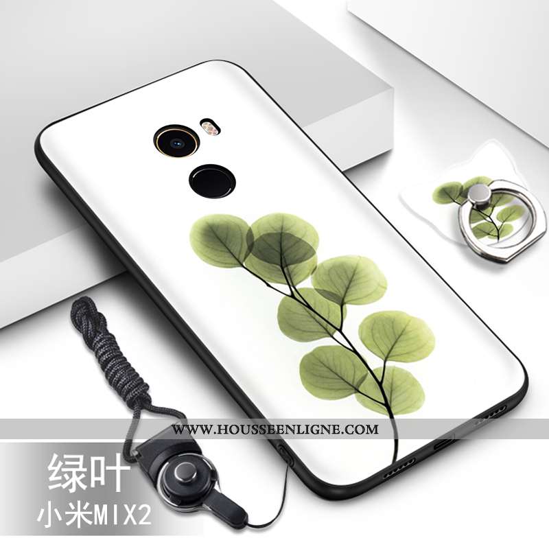 Coque Xiaomi Mi Mix 2 Silicone Protection Incassable Étui Petit Fluide Doux Bleu