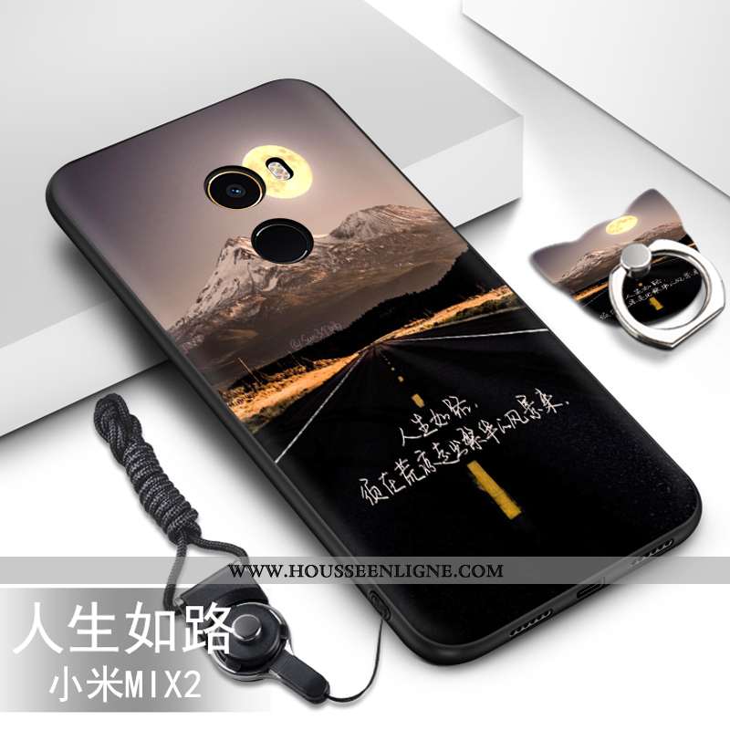 Coque Xiaomi Mi Mix 2 Silicone Protection Incassable Étui Petit Fluide Doux Bleu