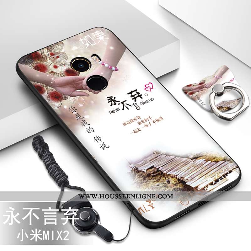 Coque Xiaomi Mi Mix 2 Silicone Protection Incassable Étui Petit Fluide Doux Bleu