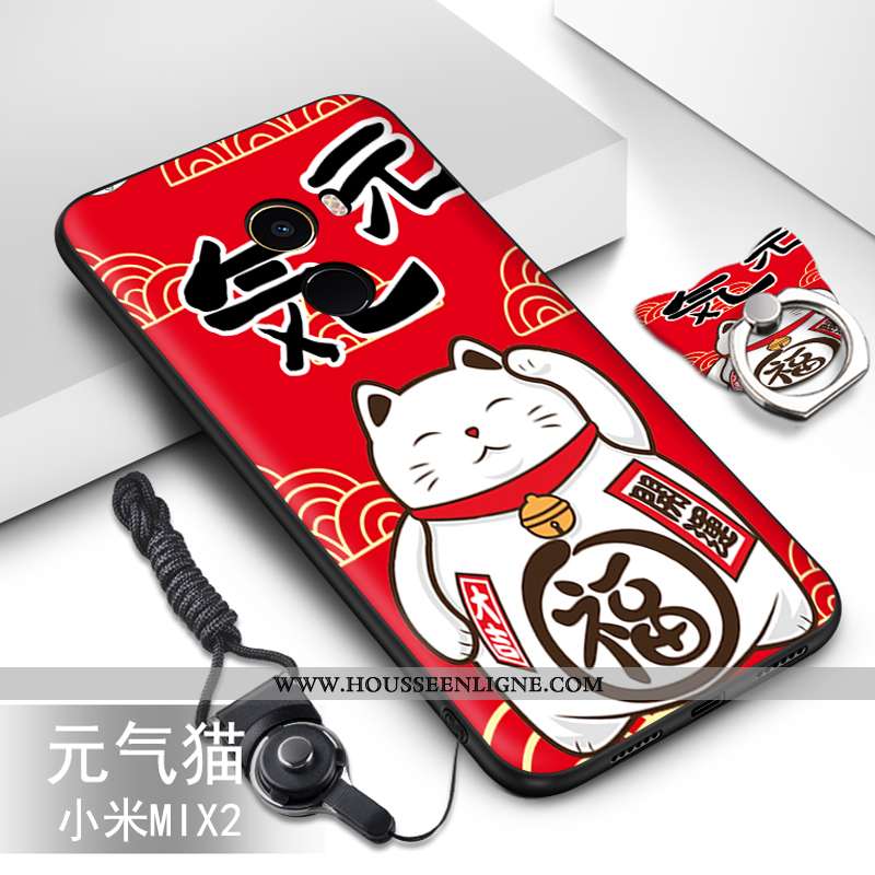 Coque Xiaomi Mi Mix 2 Silicone Protection Incassable Étui Petit Fluide Doux Bleu