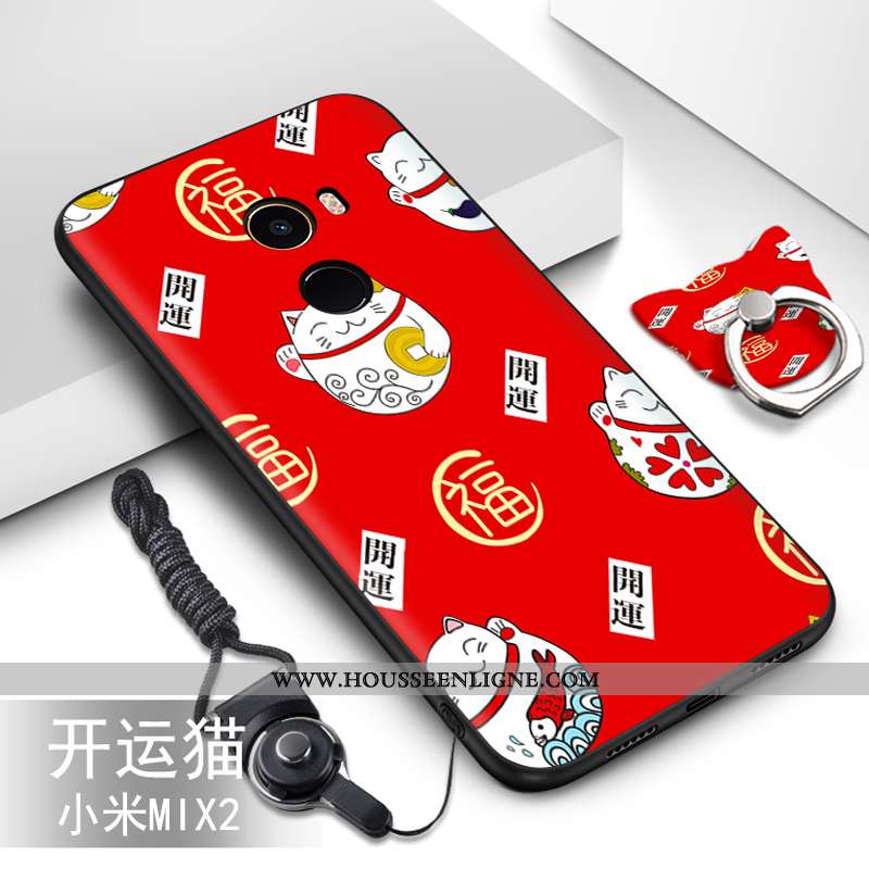 Coque Xiaomi Mi Mix 2 Silicone Protection Incassable Étui Petit Fluide Doux Bleu