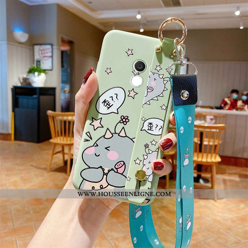 Coque Xiaomi Mi Mix 2 Tendance Fluide Doux Personnalité Dessin Animé Charmant Étui Dragon Verte