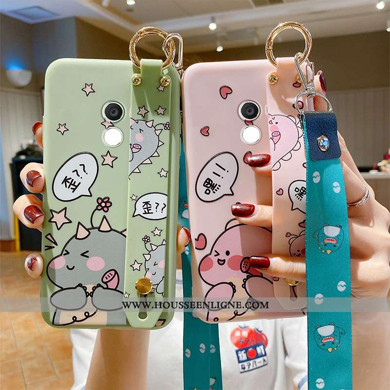 Coque Xiaomi Mi Mix 2 Tendance Fluide Doux Personnalité Dessin Animé Charmant Étui Dragon Verte
