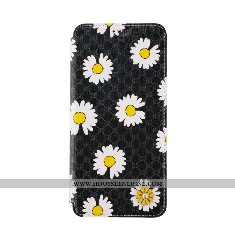 Coque Xiaomi Mi Mix 2s Cuir Protection Petite Marguerite Petit Étui Net Rouge Rose